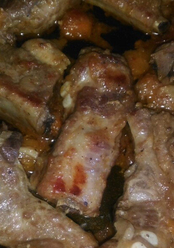 Una foto de Costillas de cerdo rustidas