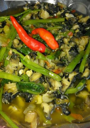 Foto resep Tumis Pedas "KoL dan Kangkung"