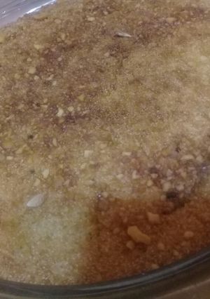 صورة لوصفة بسبوسة مكسرات 🍽☕
