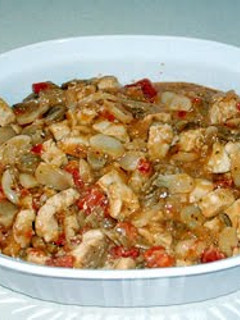 A picture of Peanut Butter Chicken.