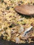 Arroz de menudillos de pollo