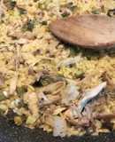 Arroz de menudillos de pollo