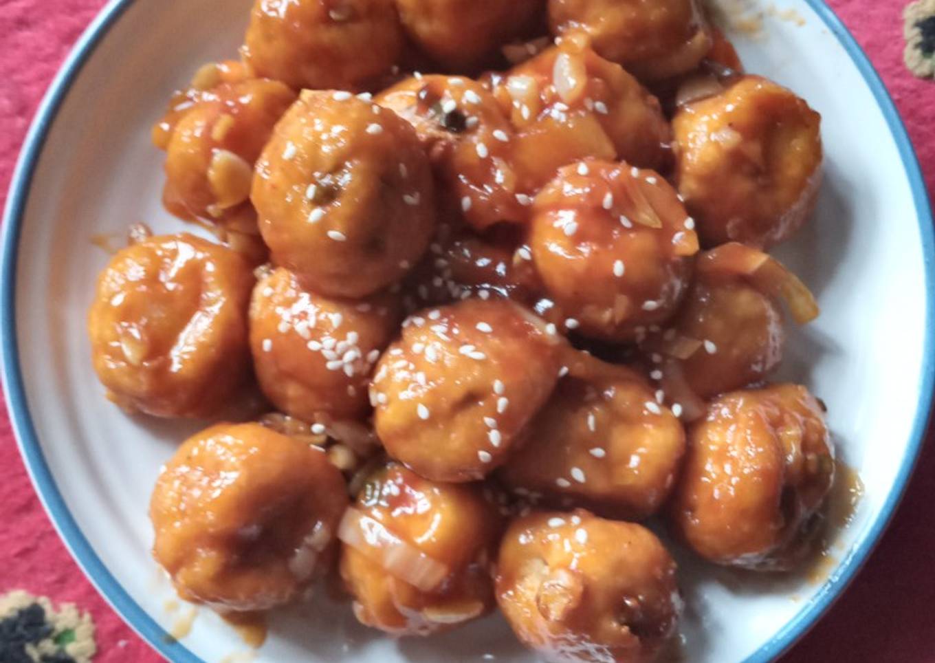 Bola bola tahu pedas