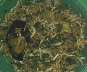 Fresh, Membuat Oseng teri Lombok ijo Mantul Banget