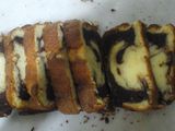 Bizcochuelo marmolado con cacao