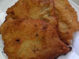 Milanesa con pan y harina