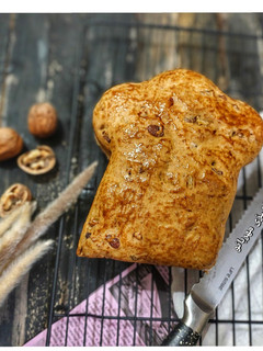 عکسی از دستور نان کشمش و گردو با شیره