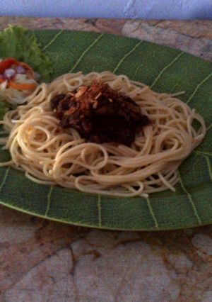 Foto resep Spaghetii Kambing Masak Habang 