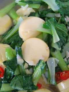 Foto resep pakcoy cah tofu