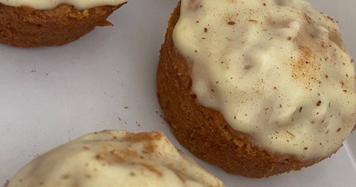 Cupcakes de zanahoria súper esponjosos Receta de Laura Pacheco Mariano Cookpad