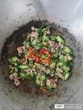 ผัดกระเจี๊ยบเขียวหมูสับพริกสด