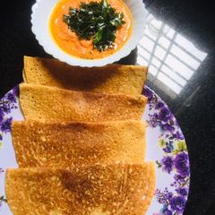 A picture of Sprouted grounuts dosai.