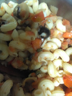 Una foto de Macarrones a la putanesca