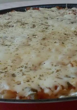 صورة لوصفة بيتزا المعكرونة