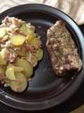 Costillitas con Papas Salteadas