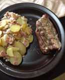 Costillitas con Papas Salteadas