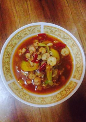 Foto resep Udang saus pedas asam manis ala chef mrs. Asti