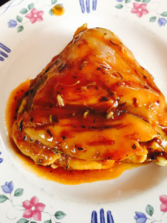 Una foto de Pollo asado con panela