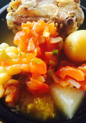 Una foto de Sancocho criollo