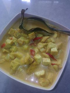 Foto resep Tahu Kentang, Kuah Santan