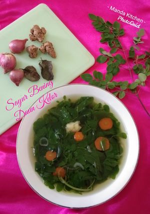 Foto resep Sayur Bening Daun Kelor