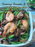 Kacang Buncis & Udang Tumis Sos Tiram bersama Cendawan Shitake