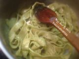 Fresh homemade tagliatelle