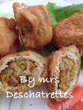 Tofu stuffed with vegetables 