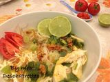 Chicken soup(soto ayam)