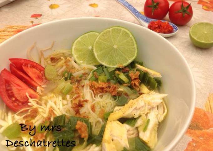 Simple Way to Prepare Award-winning Chicken soup(soto ayam)