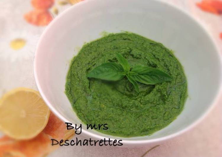 How to Prepare Super Quick Homemade Fresh Basil pesto