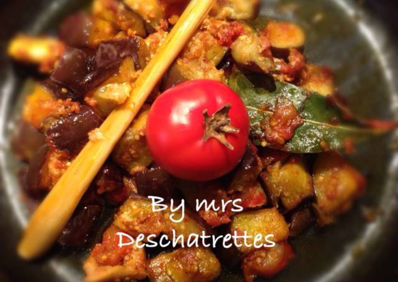 Balado terong tomat (Balado eggplant tomato)