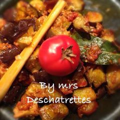 A picture of Balado terong tomat (Balado eggplant tomato).