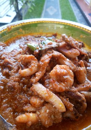 Foto resep Cumi Pedas campur Udang
