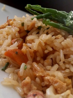 Una foto de Arroz con salicornia