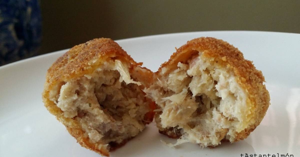 Croqueta de pollo a l'ast con jamón Receta de Mª José (tAstantelmón