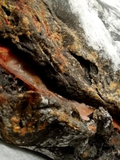 Una foto de Pizza calzone, masa de tinta de sepia