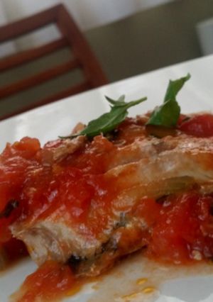 Una foto de Lasaña de sardinas