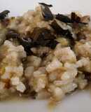 Arroz meloso de alga wakame y tirabeque
