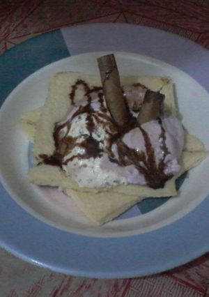 Foto resep Ice Cream with Bread