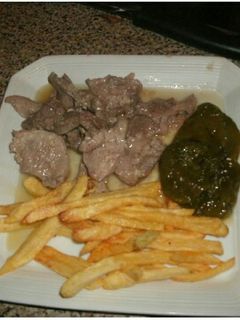 Una foto de Solomillo ibérico al ajillo