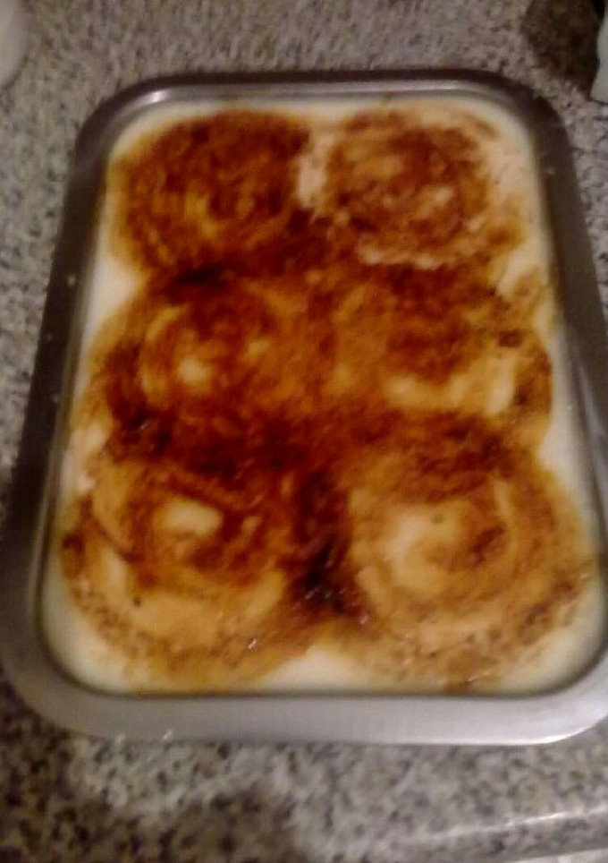 Una foto de Arroz con leche y azúcar quemada 