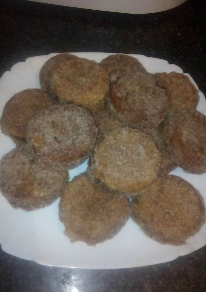 Una foto de Galletas fritas rellenas de chocolate 