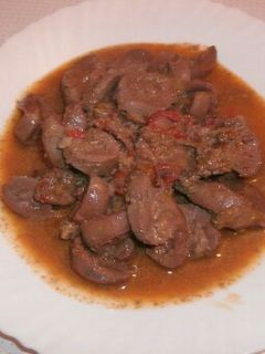 Una foto de Lengua de cerdo en salsa