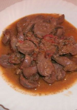 Una foto de Lengua de cerdo en salsa 