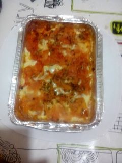 Una foto de Pollo sobre pizza