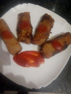 Una foto de Mis primeros rollitos de primavera a mi estilo