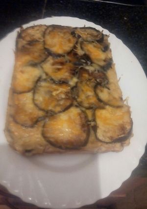 Una foto de Pastel de berenjenas jamon york y queso