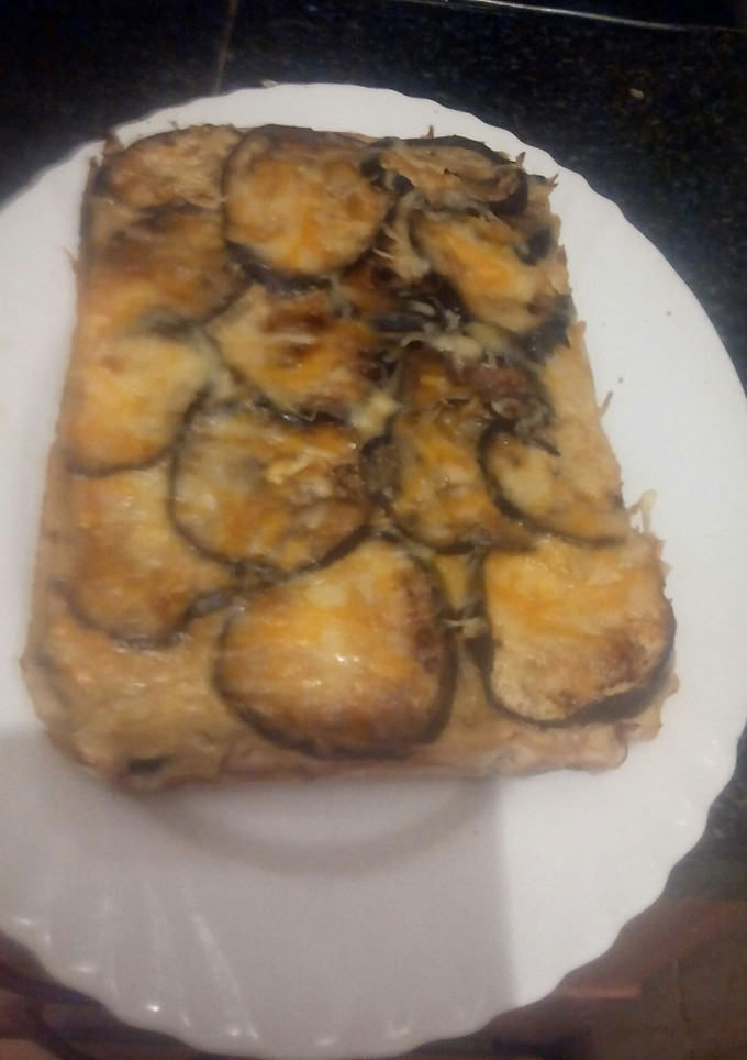 Una foto de Pastel de berenjenas jamon york y queso