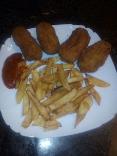 Una foto de Nuggets de pavo caseros 